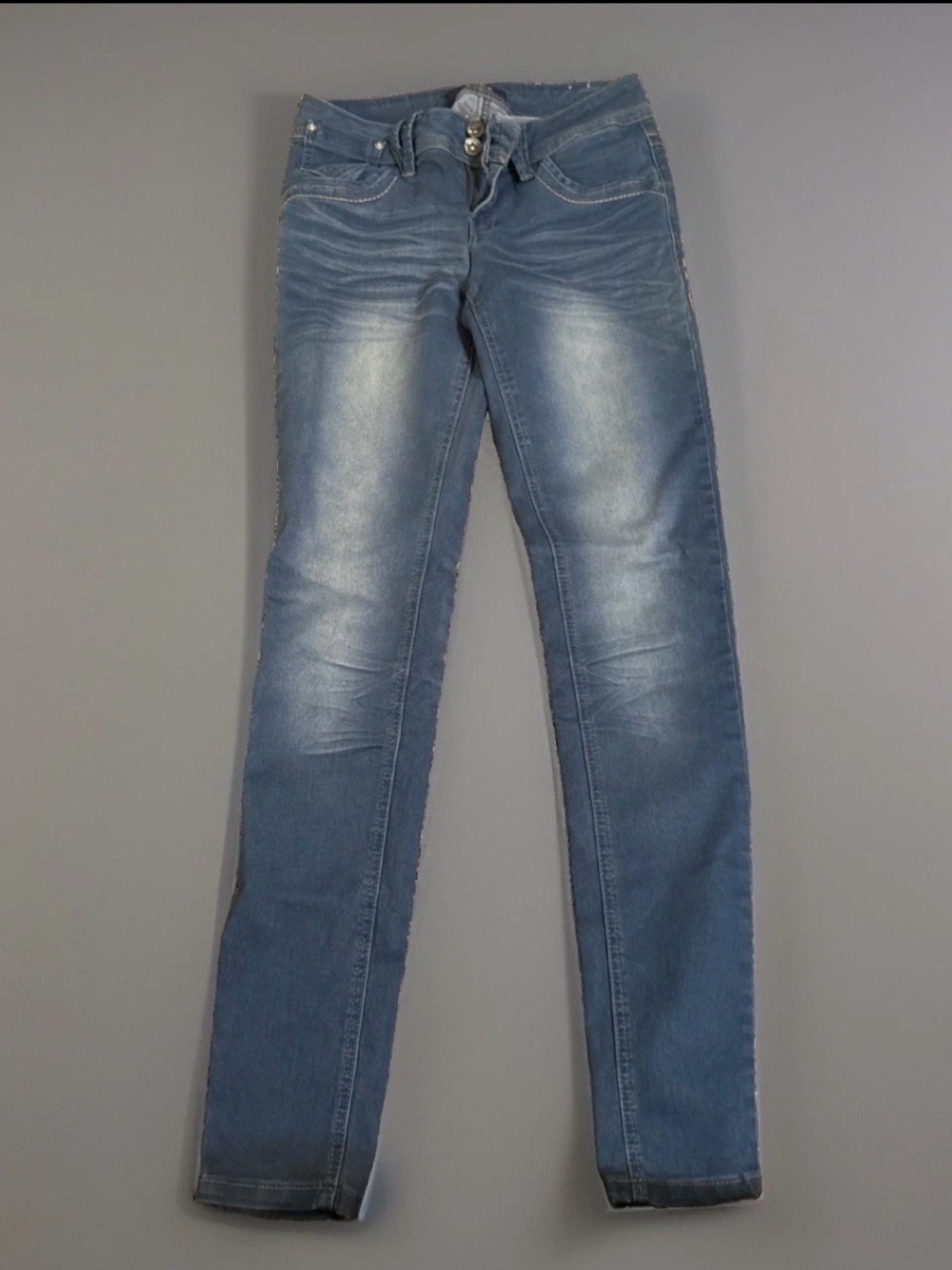 YMI  Light Wash Skinny Jeans Blue High Rise Size 5
